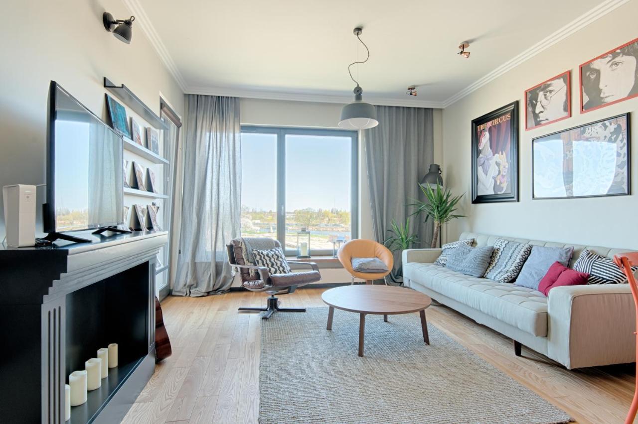 גדנסק Citystay Brabank Apartament Nad Motlawa מראה חיצוני תמונה